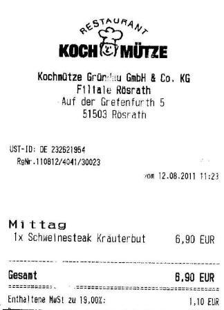 mlss Hffner Kochmtze Restaurant